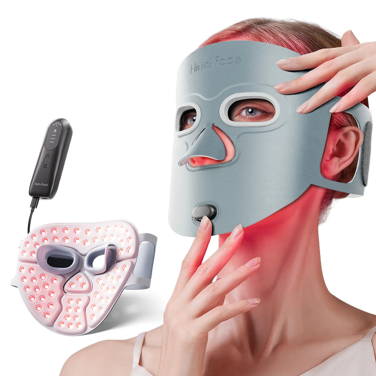 Wireless Red & Infrared Light Face Mask