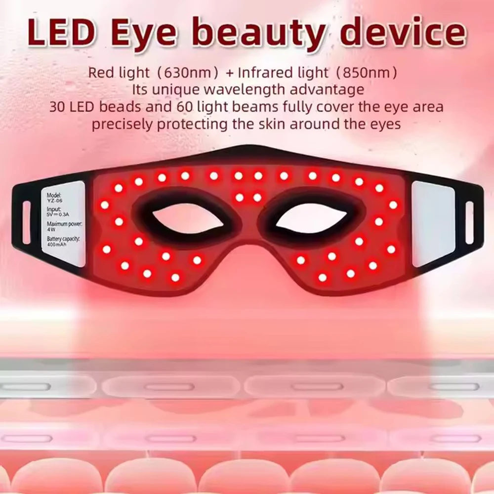 LED Red Light Therapy Eye Mask Device