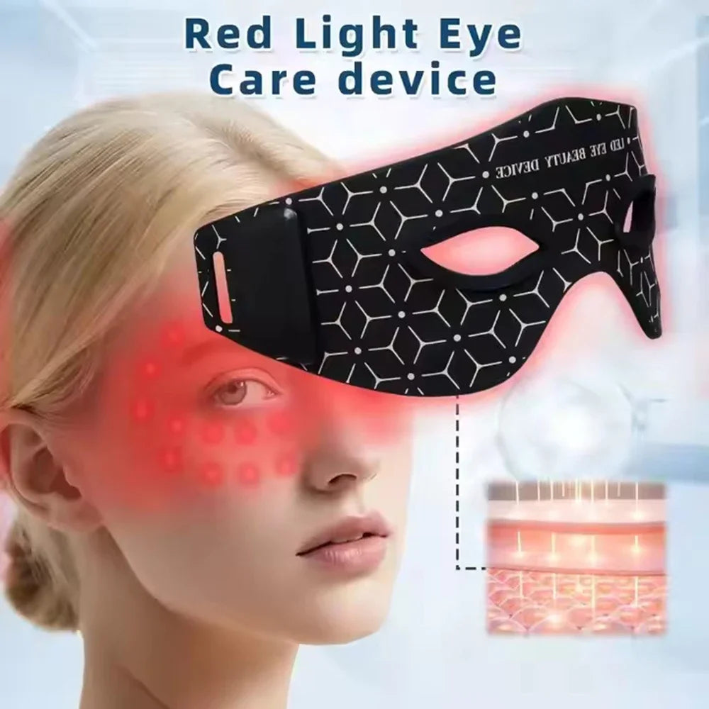 LED Red Light Therapy Eye Mask Device