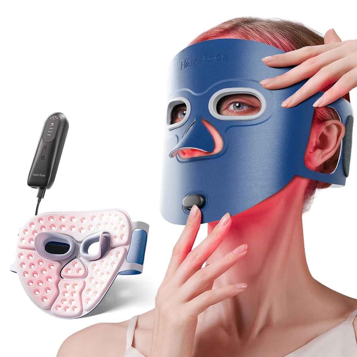 Wireless Red & Infrared Light Face Mask